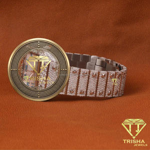 Reloj de Lujo Iced Out con Moissanita, Automático, Estilo Hip Hop, con Diamantes VVS que Pasan la Prueba, Joyería Bling para Hombre - Product Image 1