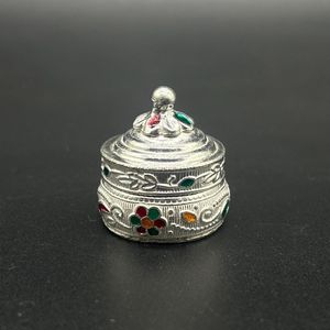 กล่องทองเหลืองและทองแดง ซินดูร์ ดิบบี ของตกแต่งบ้านทางจิตวิญญาณ พร้อมพรมละหมาด - Product Image 5