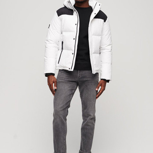 Men Puffer <b>Jacket</b> Water Resistant Winter Outerwear Lightweight Quilted Construction Warm Insulated Fabric Comfortable Fit - Product Image 6