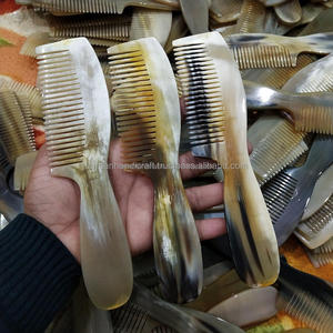 Premium Handcrafted Horn <b>Comb</b> <b>Wide</b> Tooth Hair Detangling <b>Comb</b> for Healthy Hair Care at Wholesale Price - Product Image 5