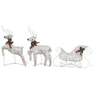 <b>Outdoor</b> Gold Christmas Decoration 140 LEDs <b>Reindeer</b> & Sleigh Indoor/<b>Outdoor</b> Use - Product Image 4