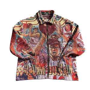 Veste zippée Glory Zone Custom Woven Tapestry pour homme, style vintage, jacquard graphique, streetwear, bomber, taille 25 - Product Image 1