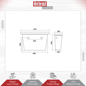 Distribuidor Mayorista Vende Artículos Sanitarios de Cerámica Blanca de Primera Calidad para Baño, Cisterna Superior de Doble Descarga al Mejor Precio - Product Image 2