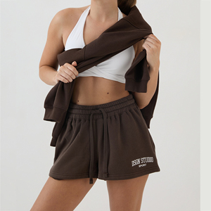Shorts décontractés personnalisés DTF pour femmes, en polyester et coton, avec cordon de serrage, design imprimé, coupe décontractée, streetwear décontracté - Product Image 4