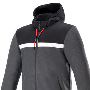 Hoodie de protection en tissu polaire pour motard, haute qualité, premium, résistant au vent et à l'eau, homologué CE - Product Image 4