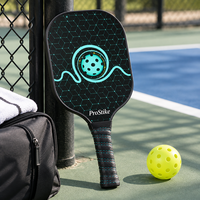 Raquette de pickleball 16 mm, noyau en nid d'abeille en fibre de carbone T300, forme standard, logo personnalisé OEM, fabricant en gros