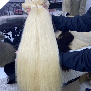 Extensions de cheveux humains tendance, cheveux vierges naturels blonds 613, lisses, tissage vietnamien, meilleurs fournisseurs, double trame à la machine - Product Image 3