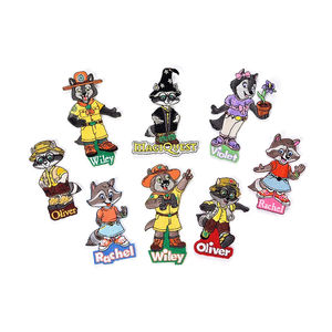 カスタム動物刺繍パッチ 衣類/帽子/靴/バッグ用 無料デザイン 最小注文数量なし カスタムカラー刺繍ワッペン - Product Image 2