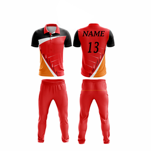 Wholesale Custom Summer Breathable Printed Flag Cricket for Shirt Quick Dry 100% Polyester Unisex Short Sleeve Uniform Custom - Product Image 1