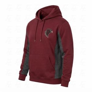 Maßgefertigter Athletischer Fleece-Pullover Hoodie mit Besticktem Team-Branding Schnelltrocknend Atmungsaktiv Unisex für Fußball/Basketball - Product Image 3