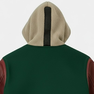 Chaqueta universitaria informal estilo béisbol para hombre, superventas, chaqueta con capucha para invierno, estilo Letterman, con MOQ bajo - Product Image 3