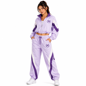 Conjunto de Chaqueta Cortavientos y Pantalones con Logotipo Personalizado, Cremallera Completa, Cintura Elástica, Ligero, Ropa Deportiva para Exteriores - Product Image 3