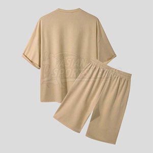 Conjunto de Pantalones Cortos Casuales para Hombre, 100% Algodón Ecológico de Secado Rápido, Servicio OEM, Ropa de Verano - Product Image 4