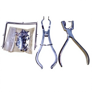 Premium Dental Rubber Dam Starter Kit 18 Pcs For Isolation Procedures With <b>Frame</b> Punch <b>Clamps</b> Dental Instruments - Product Image 1