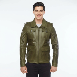 Veste en cuir pour homme du Pakistan, veste en cuir pas chère pour l'hiver, veste en cuir pour homme à prix de gros - Product Image 4