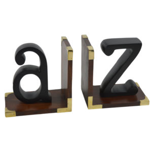 Porte-livres au design moderne, serre-livres décoratif pour intérieur, bureau, maison et table, avec finition peinte - Product Image 1