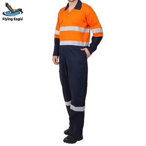Vêtements de travail en coton OEM, uniforme durable, veste et pantalon multi-poches, vêtements de travail industriels - Product Image 1