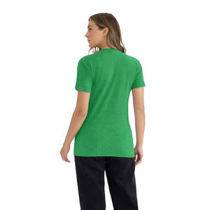 NEXT Level เสื้อทีเชิ้ตคอกลมแขนสั้น CVC พรีเมียมสำหรับผู้หญิง - Product Image 2