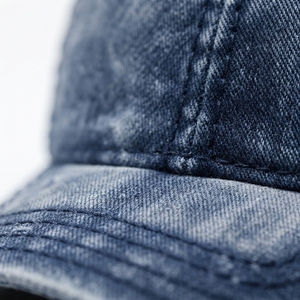 Casquette de baseball unisexe vierge à 6 panneaux en denim, taille ajustable, visière incurvée, non structurée, prix d'usine, faible MOQ - Product Image 5