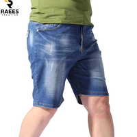 Shorts en jean pour hommes, shorts en denim fins pour l'été, shorts en coton, coupe droite, décontractés