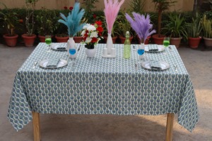 High Quality Sustainable Reusable <b>Tablecloth</b> Linen 100% Cotton Cover Premium Washable Elegance Weddings Banquet Modern Stylish - Product Image 2