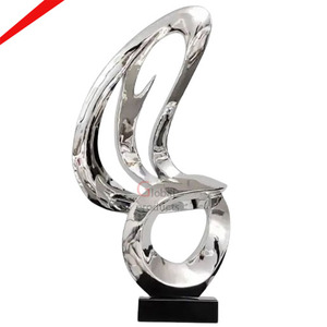Sculpture décorative moderne en aluminium doré en forme de girafe pour centre de table, décoration d'intérieur, pièce maîtresse - Product Image 2