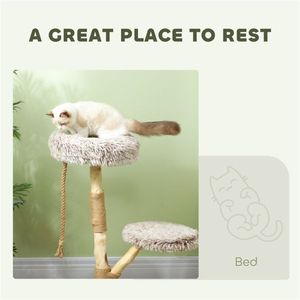 Albero Tiragraffi in Legno per il Divertimento di Tuo Amico Felino nel Gioco e nella Salita! - Product Image 3
