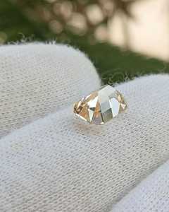 Topacio Natural Color Durazno Champán, Corte Esmeralda, Gema Suelta Premium, Piedra Facetada para Joyería - Product Image 2