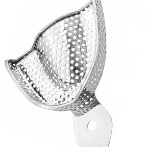 Plateau d'empreinte dentaire perforé en acier inoxydable pour mâchoire supérieure, petit format, instrument chirurgical pour des empreintes dentaires précises - Product Image 5