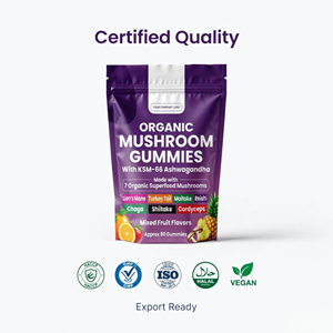 Organic Mushroom Gummies Dietary Supplement OEM Private Label Vegan Bulk Manufacturer - Product Image 4