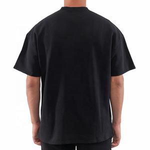 T-shirts pour hommes en coton 100% tricoté, écologiques, respirants, de haute qualité, personnalisables, grandes tailles, 240 g/m², coupe ample avec logo - Product Image 6