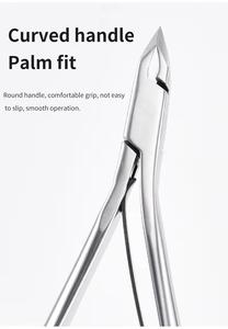 Coupe-ongles professionnel en acier inoxydable, lame courbée, pointe acérée, ouverture large, portable, pour les doigts et les ongles épais, usage adulte - Product Image 5