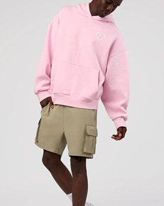 Disfruta del viaje con la sudadera con capucha extragrande. Nombres alternativos: * Sudadera con capucha con estampado Better Every Day * Sudadera con capucha rosa estilo streetwear * Motivationa - Product Image 5