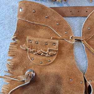 Horse <b>Riding</b> Suede Leather <b>Chaps</b> High Quality Durable Material Washed Men's Leather <b>Chaps</b> Wholesale Best Price With Custom Logo - Product Image 4