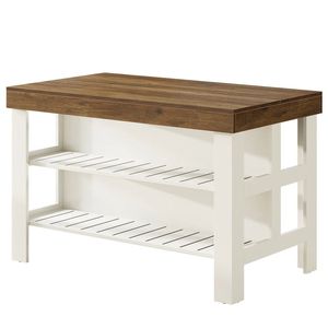 Isola Cucina Multifunzionale con Bancone Colazione, Mobile Contenitore, Tavolo da Pranzo e Porta Posate - Product Image 5