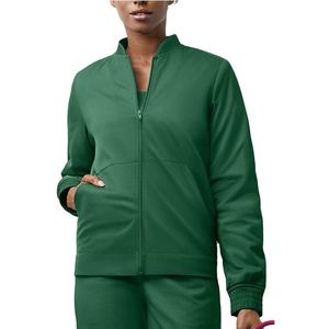 Chaqueta médica deportiva con cremallera para hombre, corte ajustado, para calentamiento, uniforme de hospital, ropa de trabajo para personal sanitario - Product Image 4