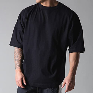 เสื้อยืดผู้ชายคอตตอน 100% คุณภาพสูง แบบขายส่ง สั่งทำได้ ขนาดใหญ่พิเศษ ระบายอากาศดี เป็นมิตรกับสิ่งแวดล้อม แห้งเร็ว พร้อมสกรีนลายตามสั่ง - Product Image 4