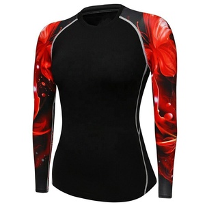 เสื้อรัดกล้ามเนื้อสำหรับผู้หญิง ลายพิมพ์แบบรีดร้อน ระบายอากาศ แห้งเร็ว UPF50+ เป็นมิตรกับสิ่งแวดล้อม สำหรับบราซิลเลียนยิวยิตสู MMA รุ่นใหม่ล่าสุด ปี 2026 - Product Image 2