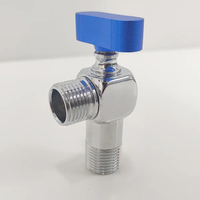 Robinet moderne avec poignée en aluminium pour chauffe-eau à gaz et inverseur de douchette à main