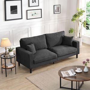 Divano Moderno Comodo a 3 Posti da 188 cm, Imbottito con Telaio in Legno ad Alta Resilienza per Soggiorno, Camera da Letto, Appartamento - Product Image 3