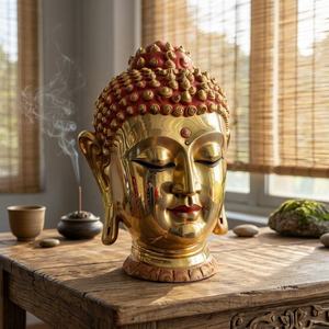 High Quality Aluminum Buddha Meditation <b>Statue</b> with Handmade Decorative Sculpture for Indoor Outdoor and <b>Religious</b> Use - Product Image 5