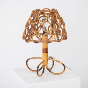 Living room bedroom bedside lamps decorative table lamp handcrafted from natural rattan cane - Product Image 1