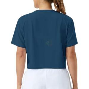 T-shirt de sport pour femme, coupe ample et décontractée, respirant et à séchage rapide, idéal pour le yoga et la course à pied – Nouvelle collection très prisée - Product Image 2
