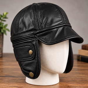 Casquettes personnalisées en cuir véritable et coton, casquettes de cowboy, casquettes de baseball, casquettes plates en velours, casquettes de sport - Product Image 3