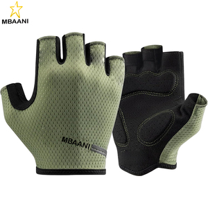 Guantes de Ciclismo para Hombre y Mujer - Guantes de Bicicleta Transpirables de Medio Dedo - Guantes Acolchados con Absorción de Impactos para Ciclismo y Entrenamiento - Product Image 1