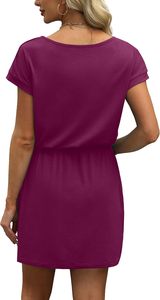 Ladies Two Piece Outfit T Shirt & <b>Elastic</b> Waist Short Trouser Lightweight Summer Wear Stylish Home Wear Relaxed Fit Female Cloth - Product Image 5