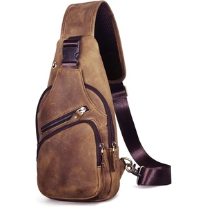 <b>Genuine</b> <b>Leather</b> Crossbody Computer <b>Bag</b> For Laptop And Daily Carry With Adjustable Shoulder Strap For Work Travel And Office Use - Product Image 4