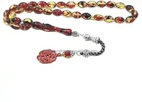 Standard et élégant résine Tasbih 10mm 33 perles résine musulman rouge gland Islam Bracelet arabe Eid Misbaha gland pour mosquée