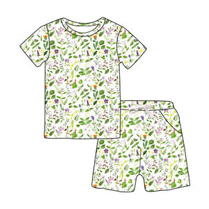 OEM 2026 Custom Summer Women Solid Casual Short Sleeve Short Daily Wear <b>Clothing</b> Set 100% Cotton Made TRIOTAKE INDUSTRY - Product Image 5