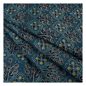 Hermoso vestido de algodón de verano ligero tela bloque de mano estampado diseño Floral tradicional personalizado niños cortinas Juguetes - Product Image 5